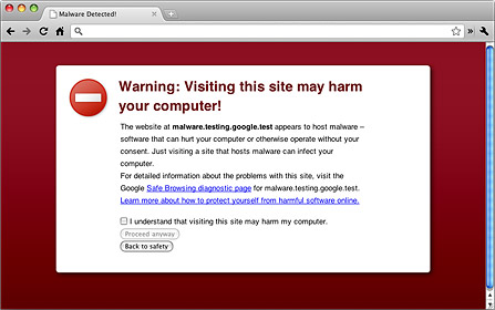Google Chrome 浏览器安全浏览