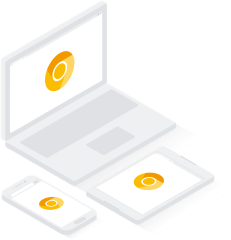 不同设备上显示的 Chrome Canary 版徽标。