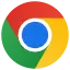 Google Chrome 徽标。