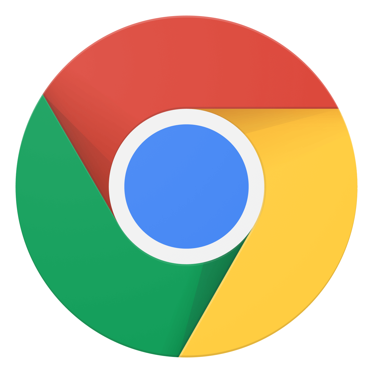 Google Chrome logo. Chrome is a fast, secure, free web browser.