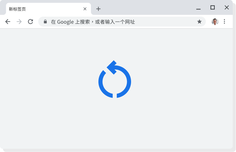 自动更新 包含“正在应用更新”图标的 Chrome 界面