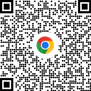 用于在移动设备中下载 Chrome 浏览器的二维码